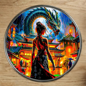 Magnet Dragon Japonais illustré à la main en Anjou