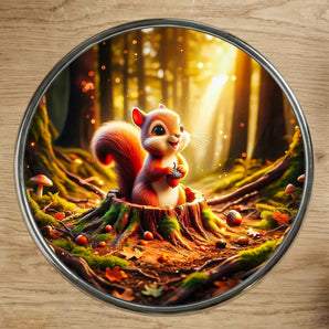 Magnet Écureuil Forêt illustré à la main en Anjou