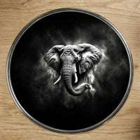 Magnet Éléphant Noir et Blanc