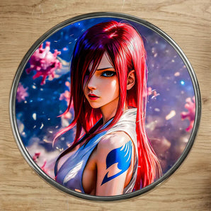 Magnet Erza Fairy Tail illustré à la main en Anjou
