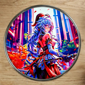 Magnet Ganyu Genshin Impact illustré à la main en Anjou