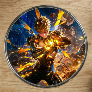 Magnet Genos One Punch Man illustré à la main en Anjou