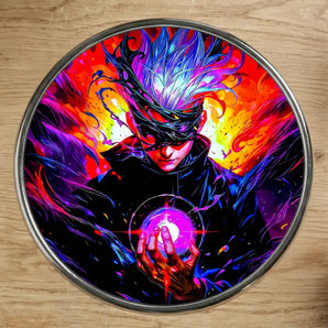 Magnet Gojo Jujutsu Kaisen illustré à la main en Anjou