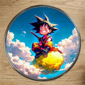 Magnet Goku Nuage Magique Dragon Ball illustré à la main en Anjou
