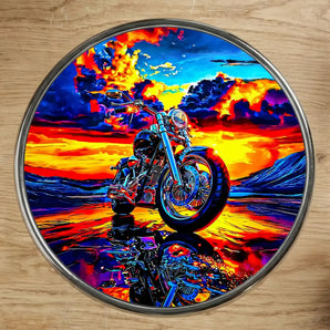 Magnet Harley Davidson illustré à la main en Anjou