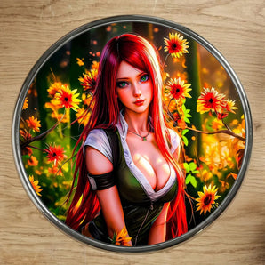 Magnet Kushina Naruto illustré à la main en Anjou