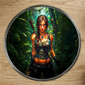 Magnet Lara Croft illustré à la main en Anjou