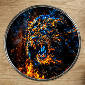 Magnet Tête de Lion illustré à la main en Anjou