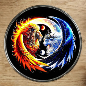 Magnet Lionne illustré à la main en Anjou