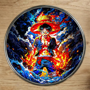 Magnet Luffy One Piece illustré à la main en Anjou