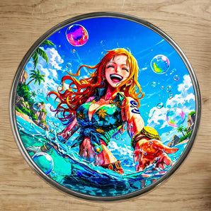 Magnet Nami One Piece illustré à la main en Anjou