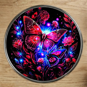 Magnet Papillon Violet illustré à la main en Anjou