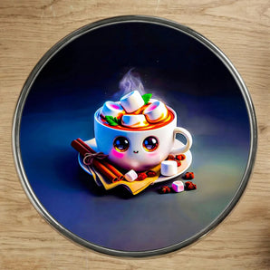 Magnet Chocolat Chaud illustré à la main en Anjou