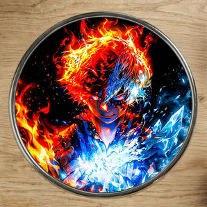 Magnet Shoto Todoroki illustré à la main en Anjou