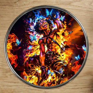 Magnet Usopp inspiré de One Piece illustré à la main en Anjou