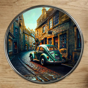 Magnet Voiture Ancienne illustré à la main en Anjou