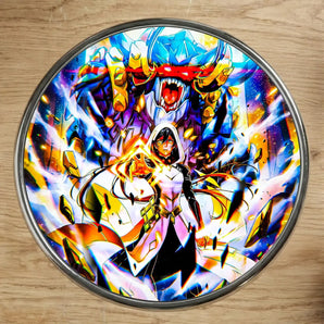 Magnet Zhongli Genshin Impact illustré à la main en Anjou