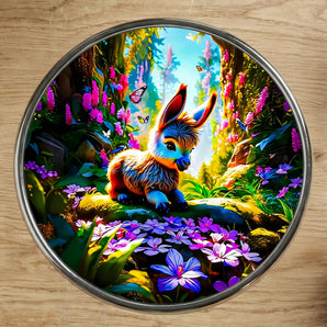 Magnet Âne illustré à la main en Anjou