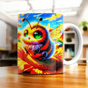Mug Abeille illustré à la main en Anjou