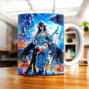 Mug Albedo Overlord illustré à la main en Anjou
