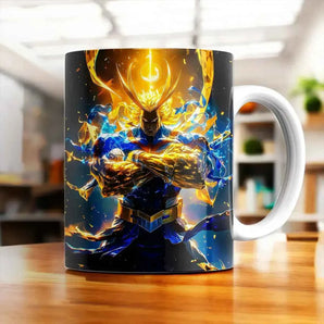 Mug All Might My Hero Academia illustré à la main en Anjou