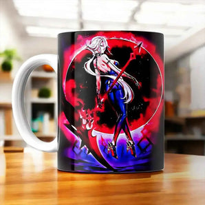 Tasse Arlecchino Genshin Impact illustrée à la main en Anjou