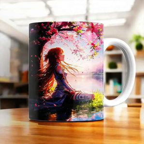 Mug Asuna Sword Art Online illustré à la main en Anjou