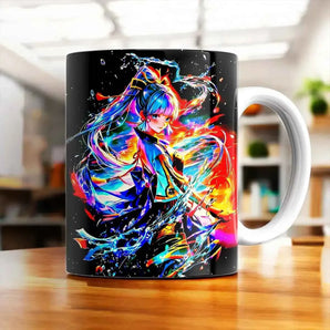 Mug Ayaka Genshin Impact illustré à la main en Anjou