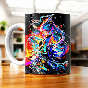 Tasse Ayaka Genshin Impact illustrée à la main en Anjou