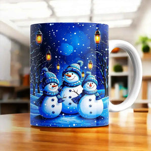 Mug Bonhomme de Neige illustré à la main en Anjou