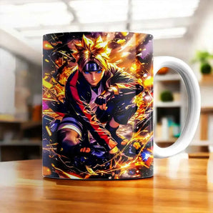 Mug Boruto Uzumaki Naruto illustré à la main en Anjou