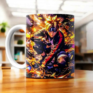 Mug Boruto Uzumaki Naruto illustré à la main en Anjou
