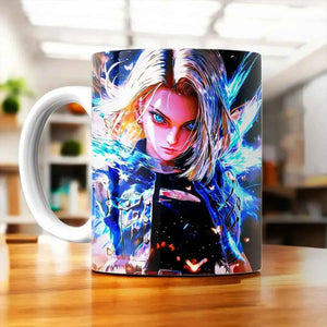 Tasse C18 Dragon Ball illustrée à la main en Anjou