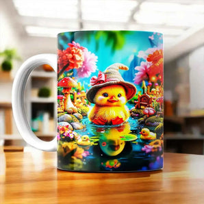 Mug Caneton illustré à la main en Anjou