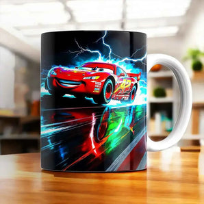 Mug Cars illustré à la main en Anjou