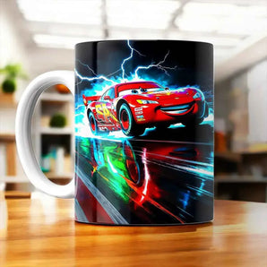 Tasse Cars illustrée à la main en Anjou