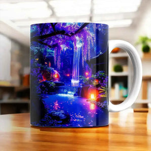 Mug Cascade Fleur illustré à la main en Anjou