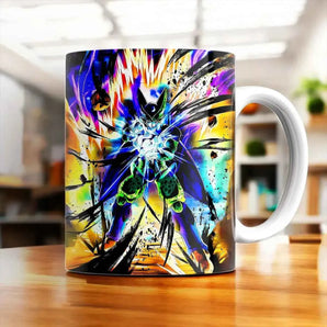 Mug Cell Dragon Ball illustré à la main en Anjou