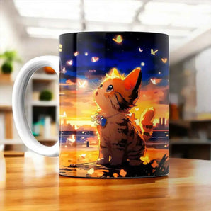 Tasse Chat Dessin illustrée à la main en Anjou