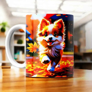 Tasse Chien Roux illustrée à la main en Anjou