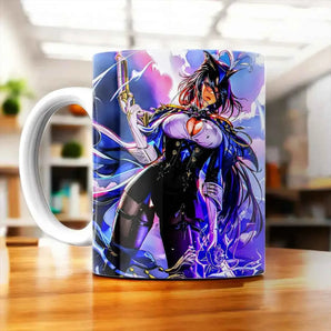 Tasse Clorinde Genshin Impact illustrée à la main en Anjou