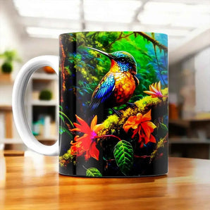 Tasse Colibri illustrée à la main en Anjou