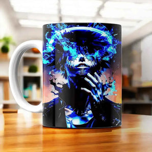 Tasse Dabi My Hero Academia illustrée à la main en Anjou