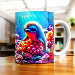 Mug Dauphin illustré à la main en Anjou
