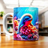 Tasse Dauphin illustrée à la main en Anjou