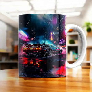 Mug Retour vers le Futur illustré à la main en Anjou