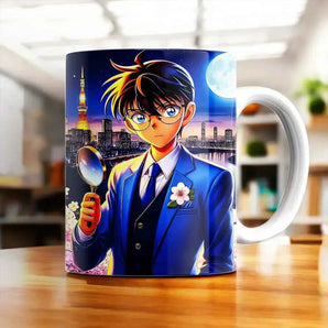Mug Detective Conan illustré à la main en Anjou