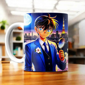 Tasse Detective Conan illustrée à la main en Anjou