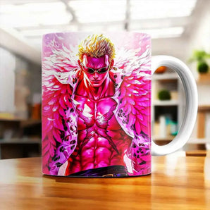 Mug Doflamingo One Piece illustré à la main en Anjou
