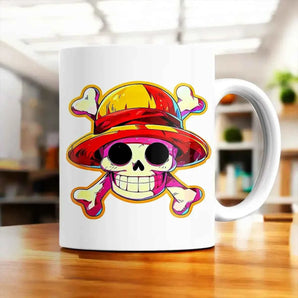 Mug Drapeau One Piece illustré à la main en Anjou